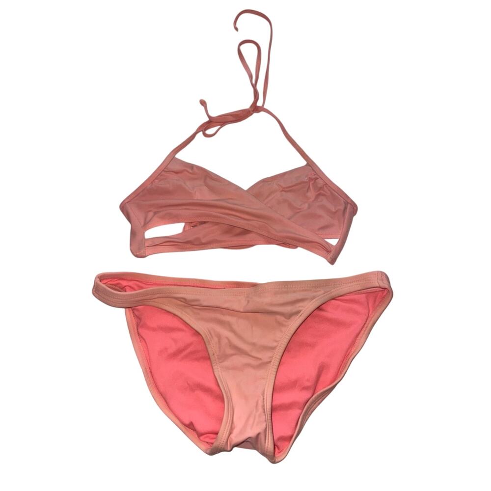 Xhilaration Coral Two-Piece Bikini Set